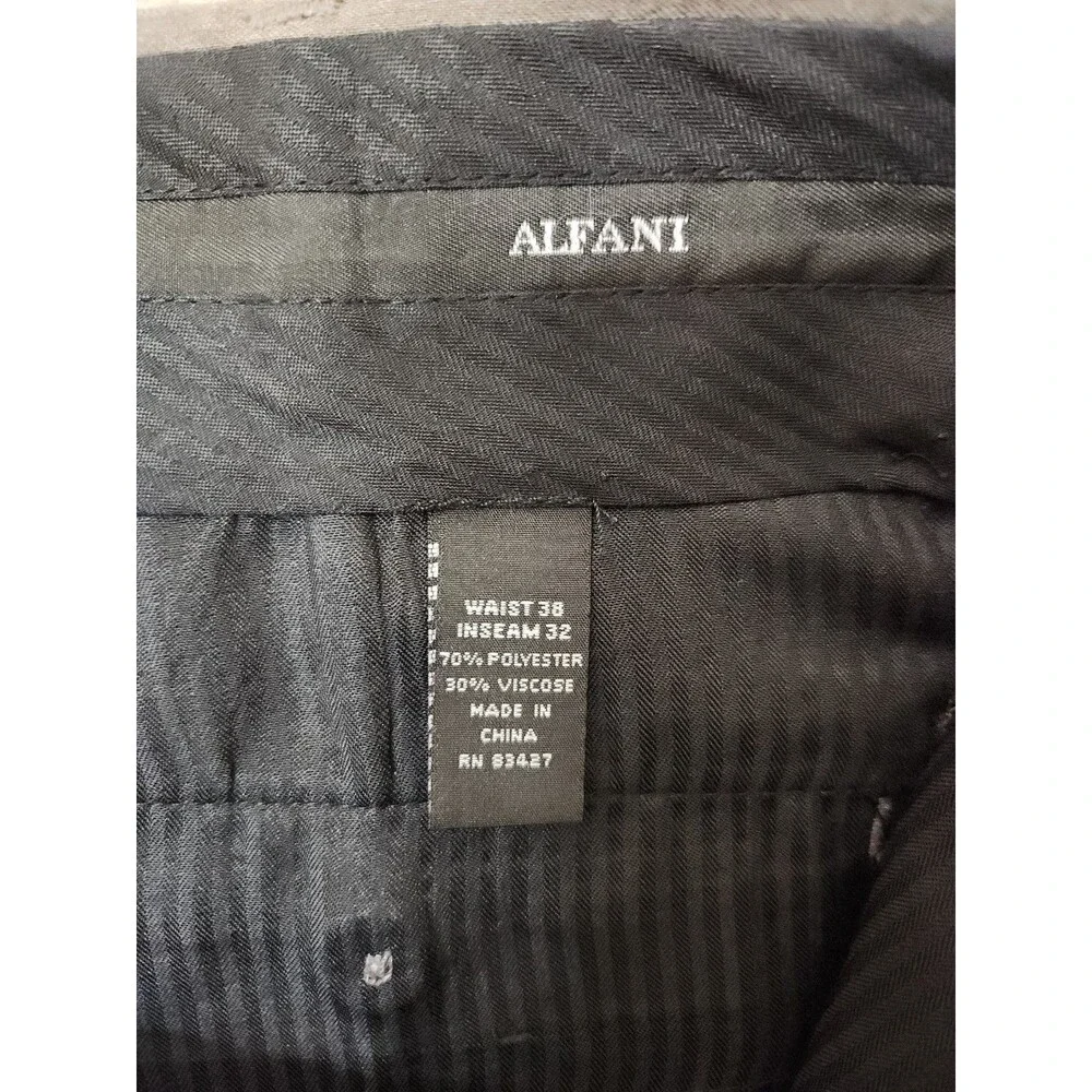 Alfani Dress Pants Mens 38(35)x32 Tan Pleated Cuffed Career Office Business NEW